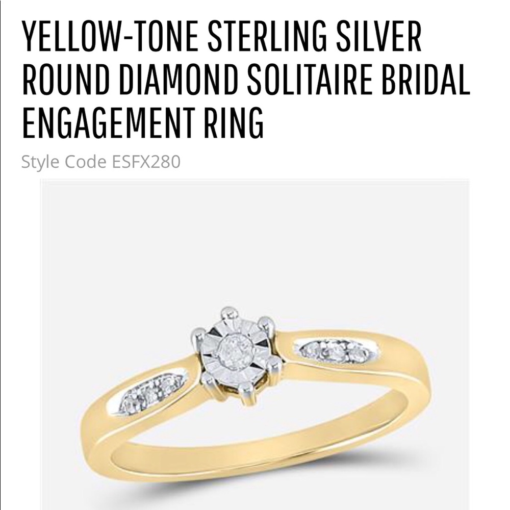 Diamond Engagement Solitaire ring - Picture 8 of 12